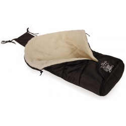 Uniwersalny cieplutki śpiworek naturalna wełna owcza długość 108 cm ortalion